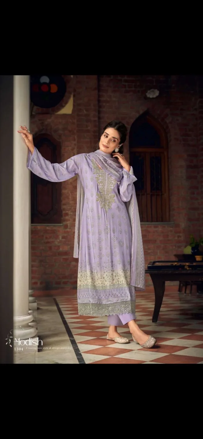 Rupali Long Sleeve Embroidered Suit thumbnail