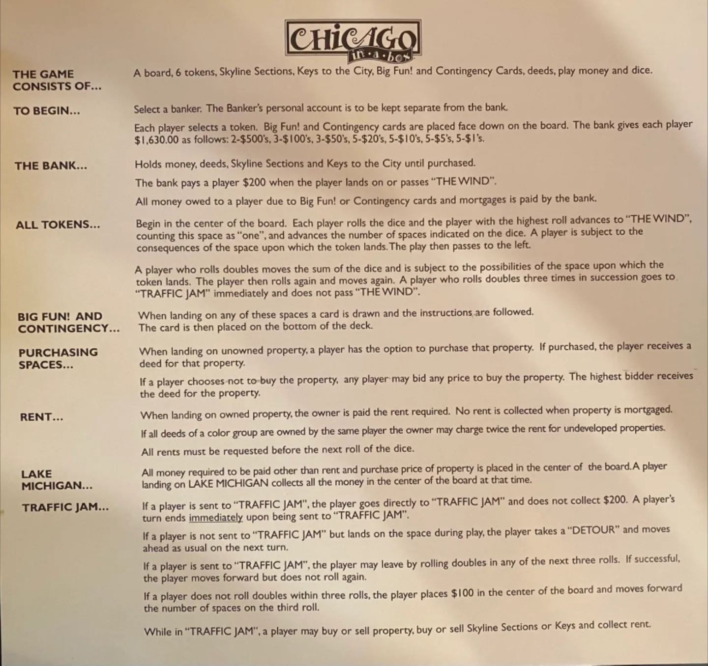 Chicago Monopoly game - like new image indicator(5)