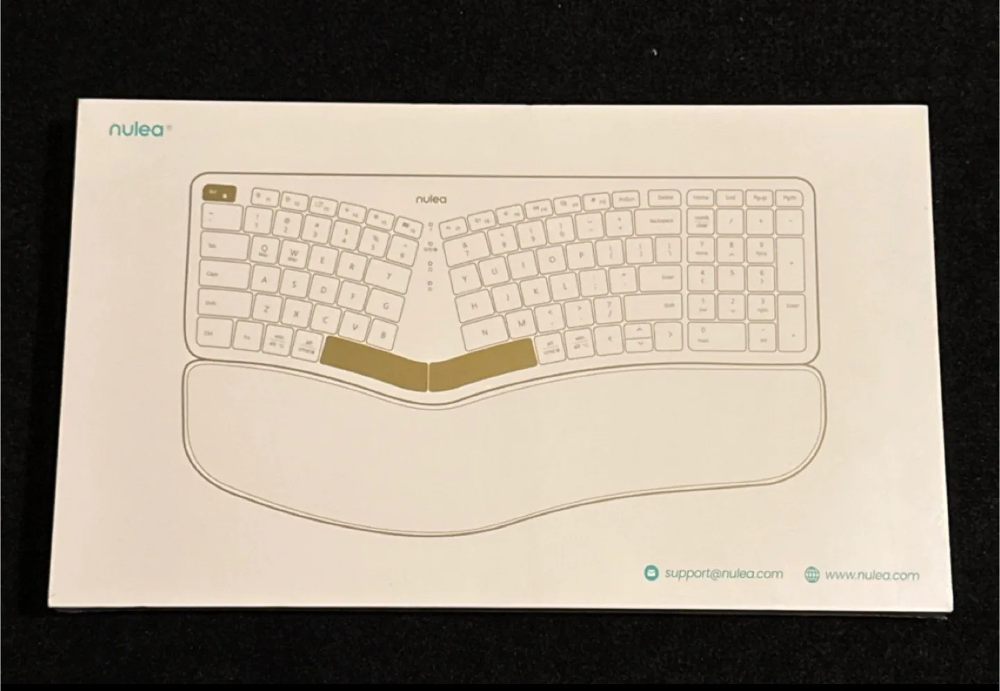 (New) Nulea RT05B wireless white/blue keyboard image indicator(2)