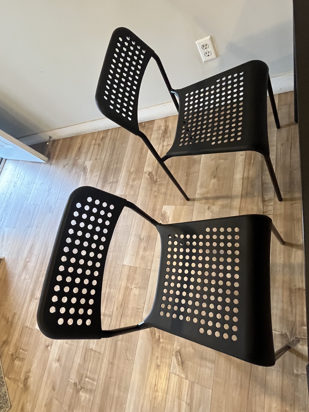 Black Table and Four Chairs Dining Set - photo 3