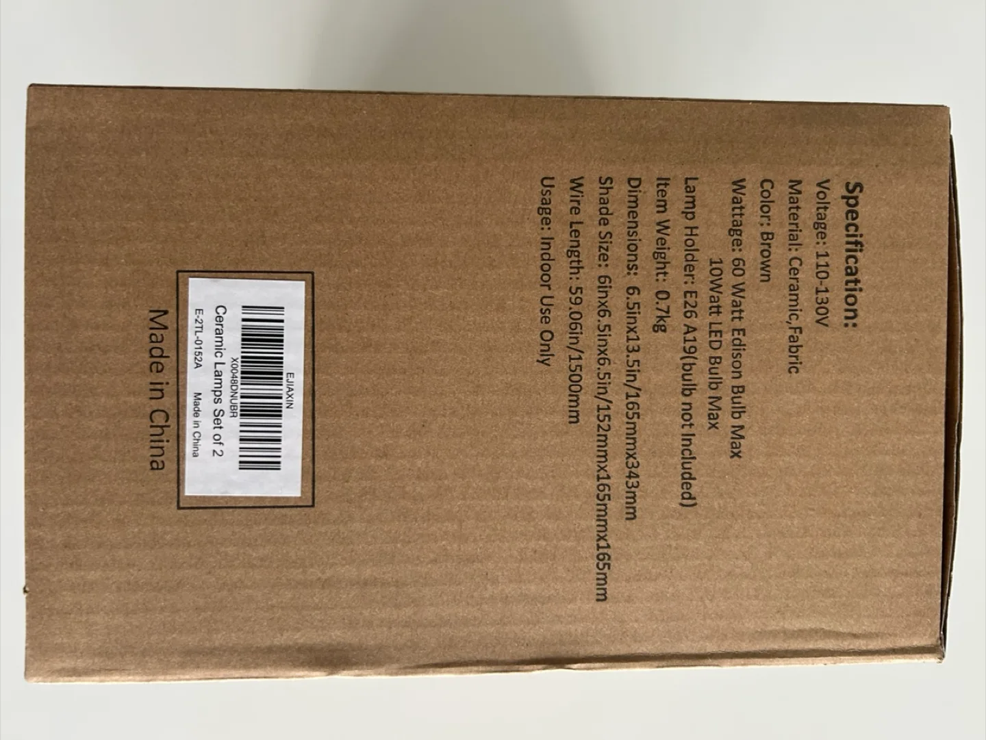 Brand new Set of 2 Ceramic Table Lamps image indicator(2)