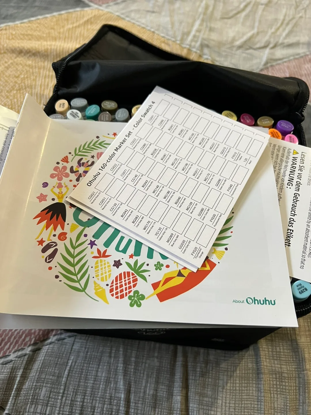 Ohuhu 160-Color Art Marker Set image indicator(2)