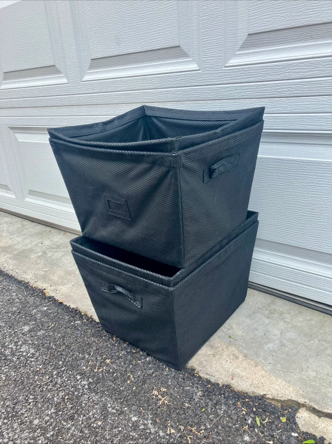 Set Of 4 Fabric Storage Bins With Handles - 15” x 10” x 13” image indicator(4)