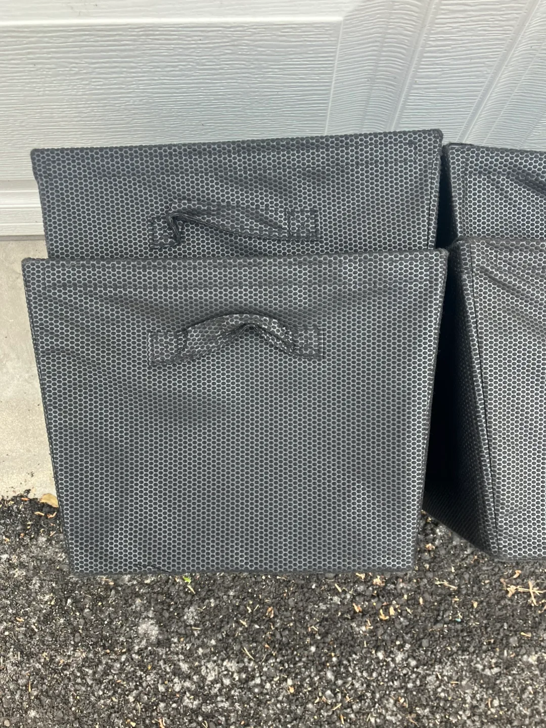 Set Of 4 Fabric Storage Bins With Handles - 15” x 10” x 13” image indicator(8)