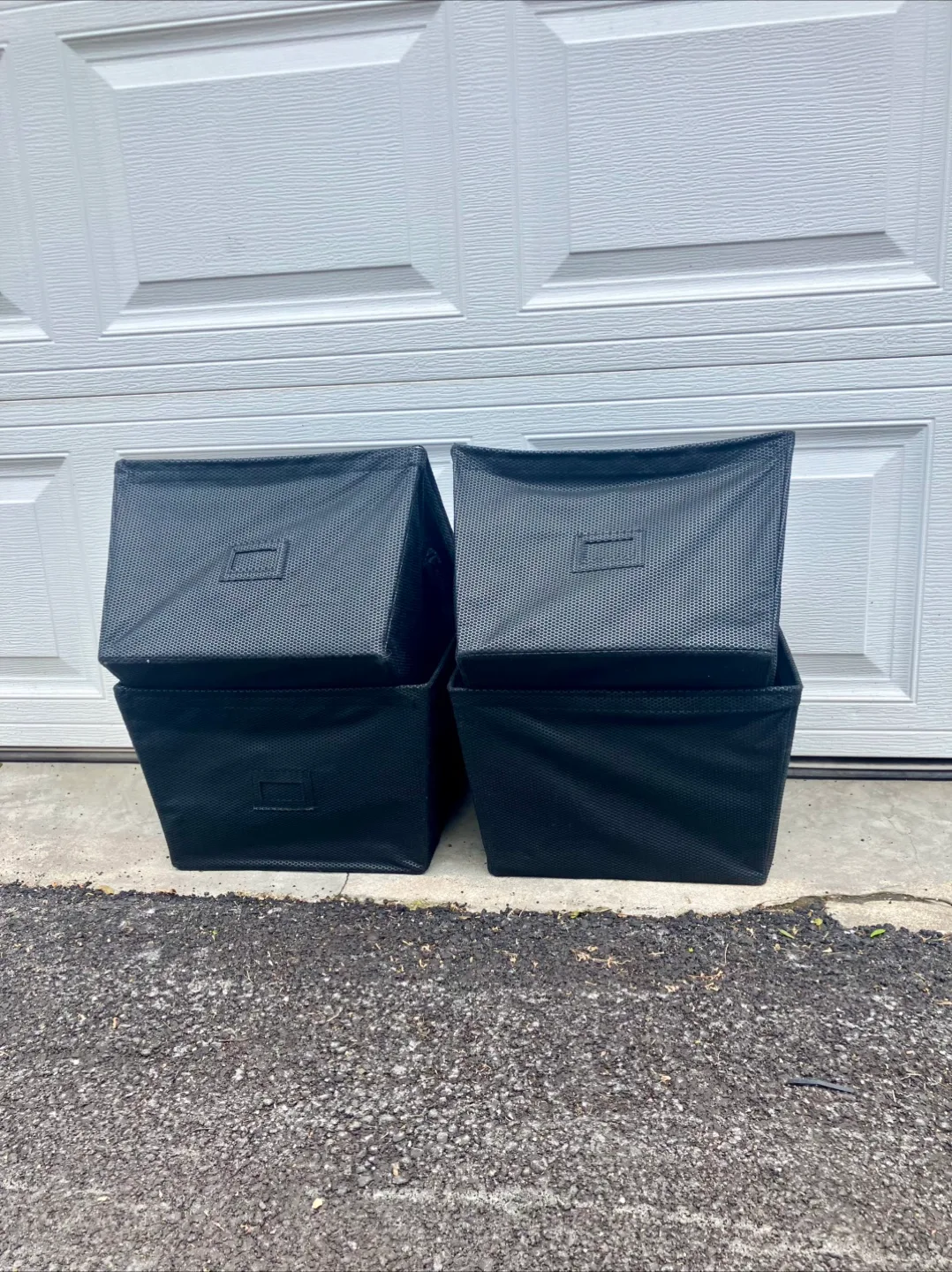 Set Of 4 Fabric Storage Bins With Handles - 15” x 10” x 13” image indicator(9)