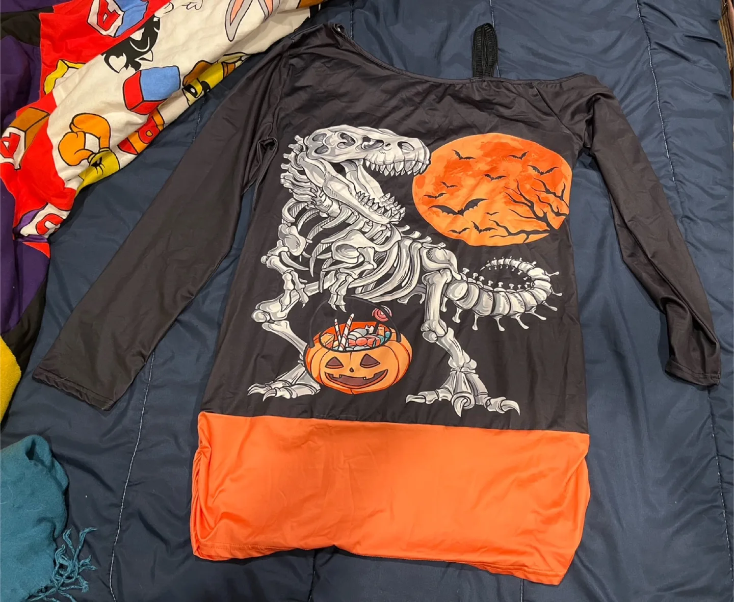 Halloween T-Rex Shirt XL women thumbnail