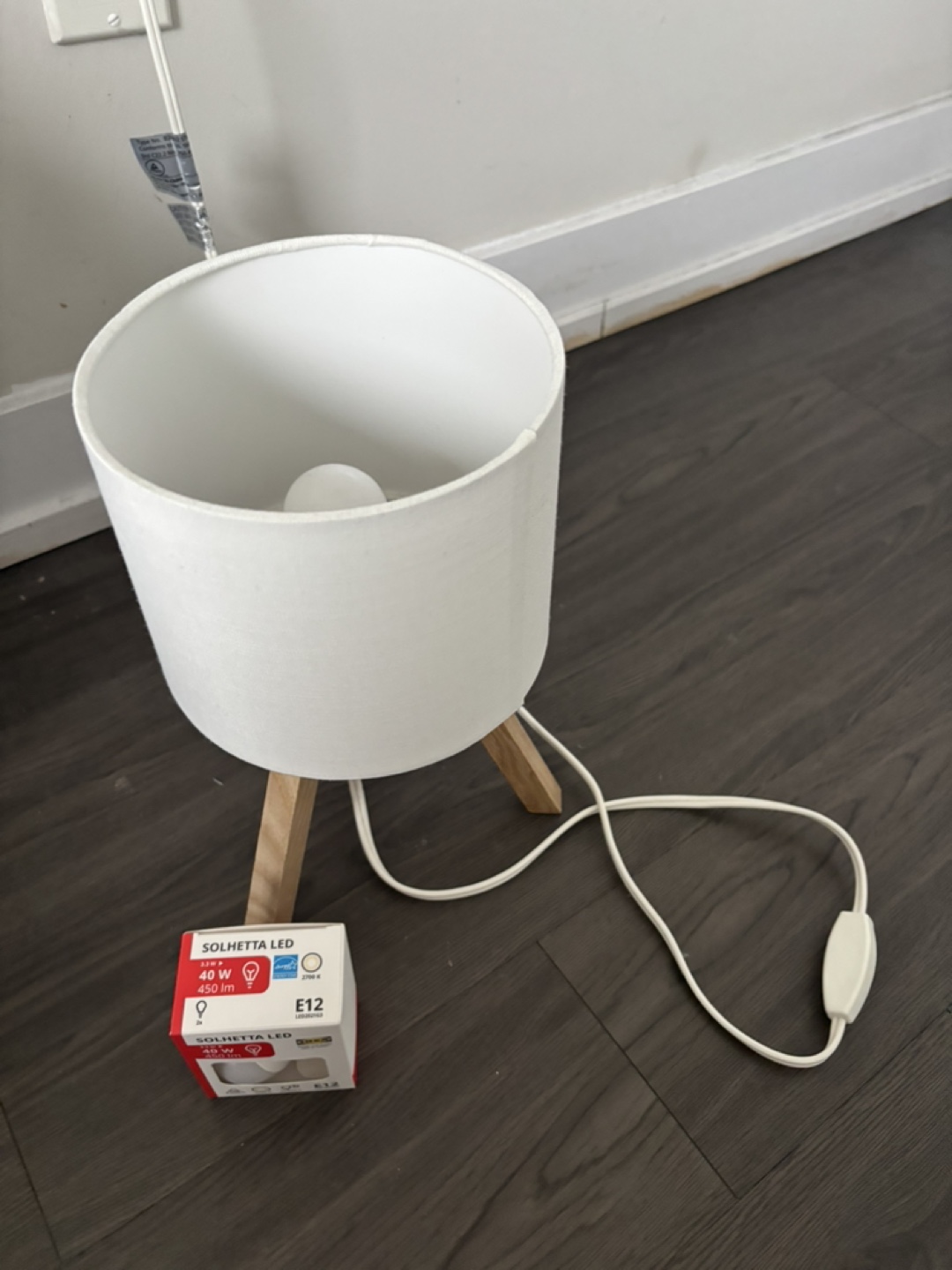 IKEA Table Lamp w/ extra LED Bulb – Like New, $10