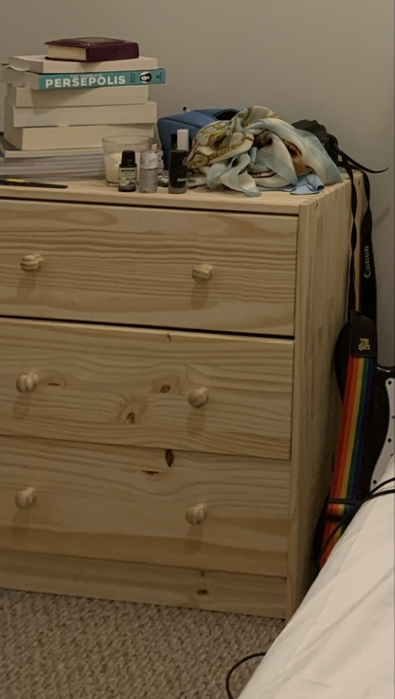drawer and bookshelf