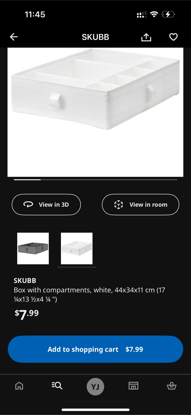 IKEA SKUBB White Storage Organizer and 2 Boxes - photo 3