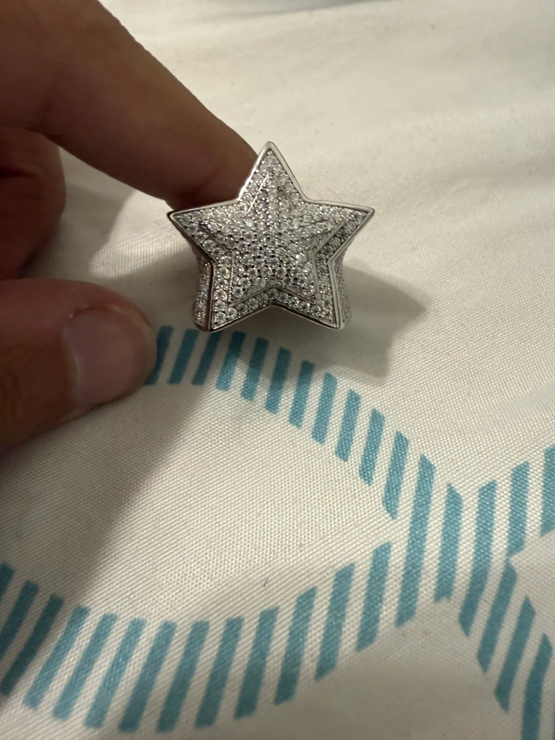 Sparkling Silver, Moisantie Star Ring image indicator(4)