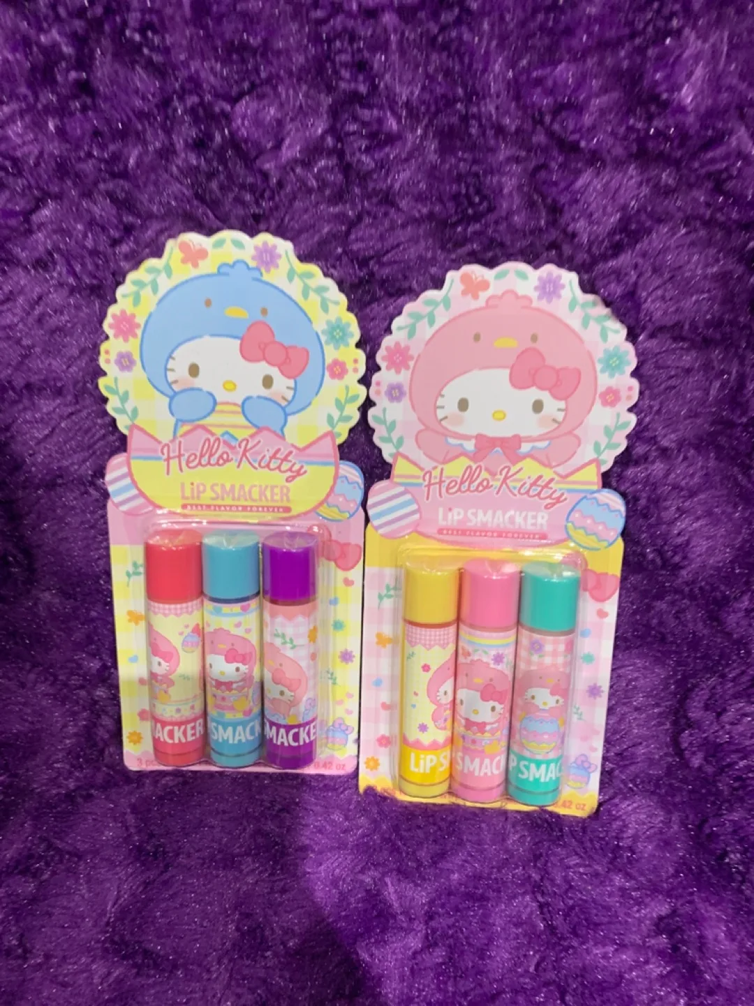 2 sets  Pack of 3 Hello Kitty Lip Smacker thumbnail