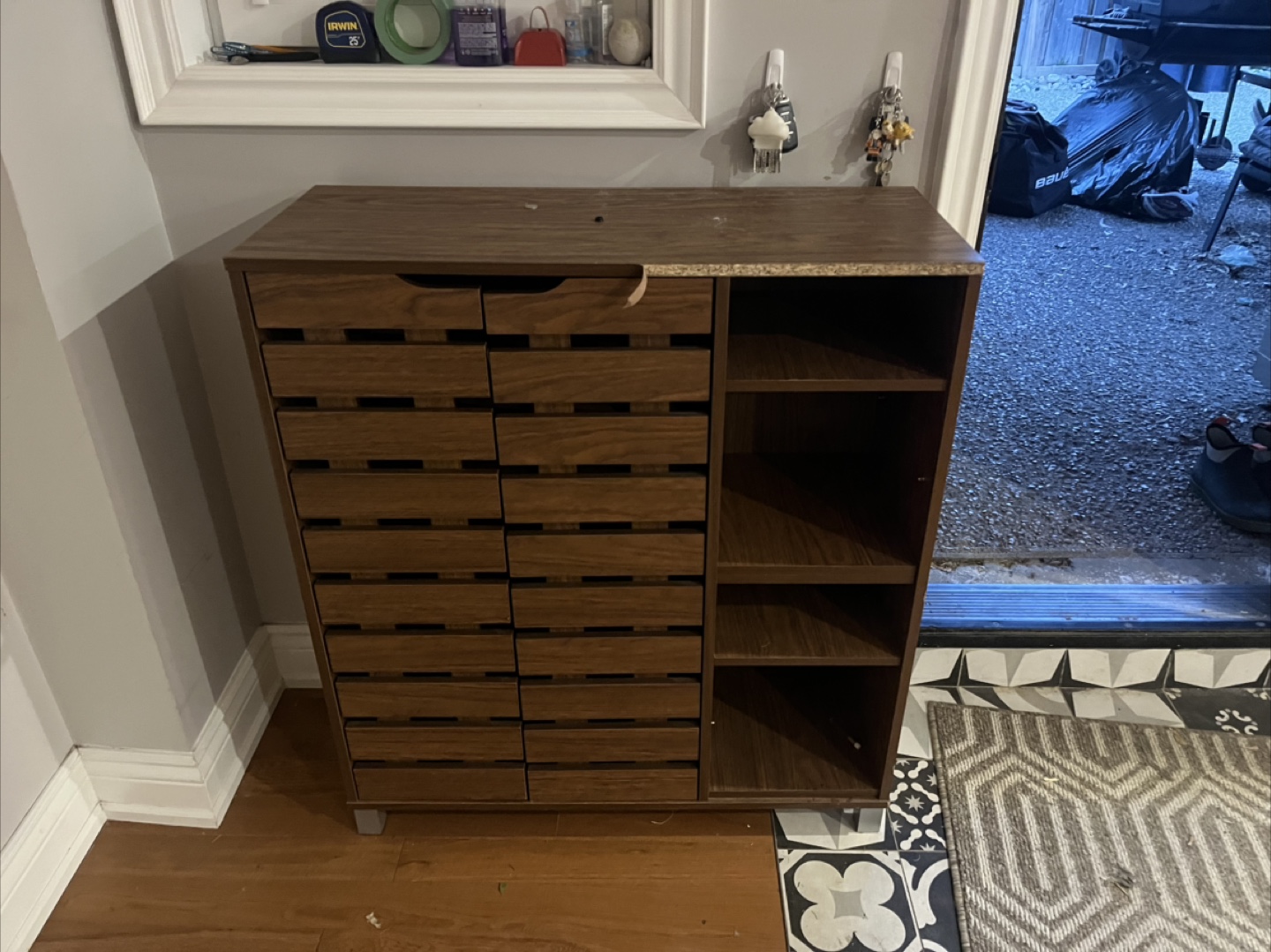 Wooden Shoe Storage Cabinet - photo 2