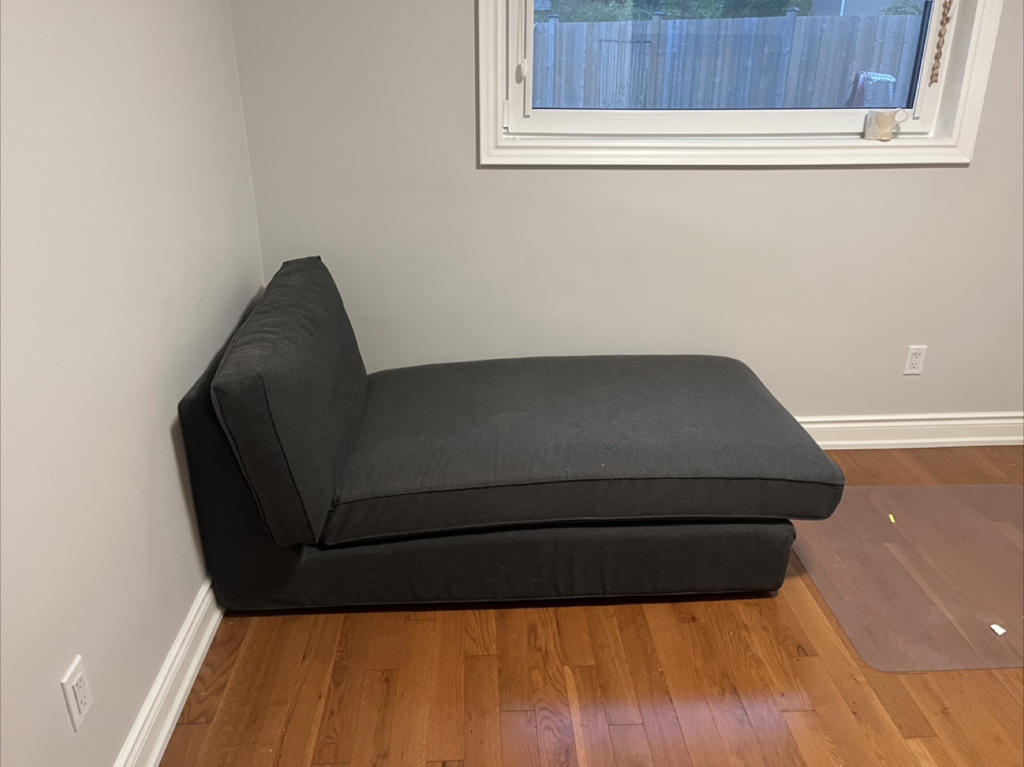 Dark Grey Chaise Lounge - photo 2
