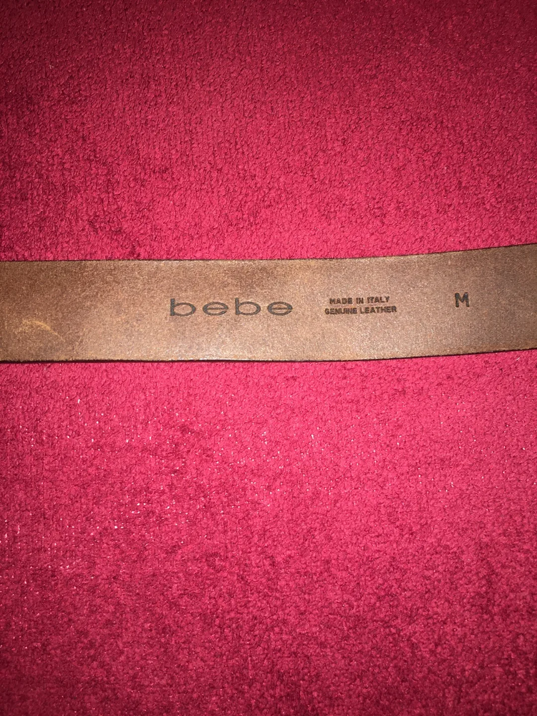 bebe Leather Bit Belt - Size M thumbnail
