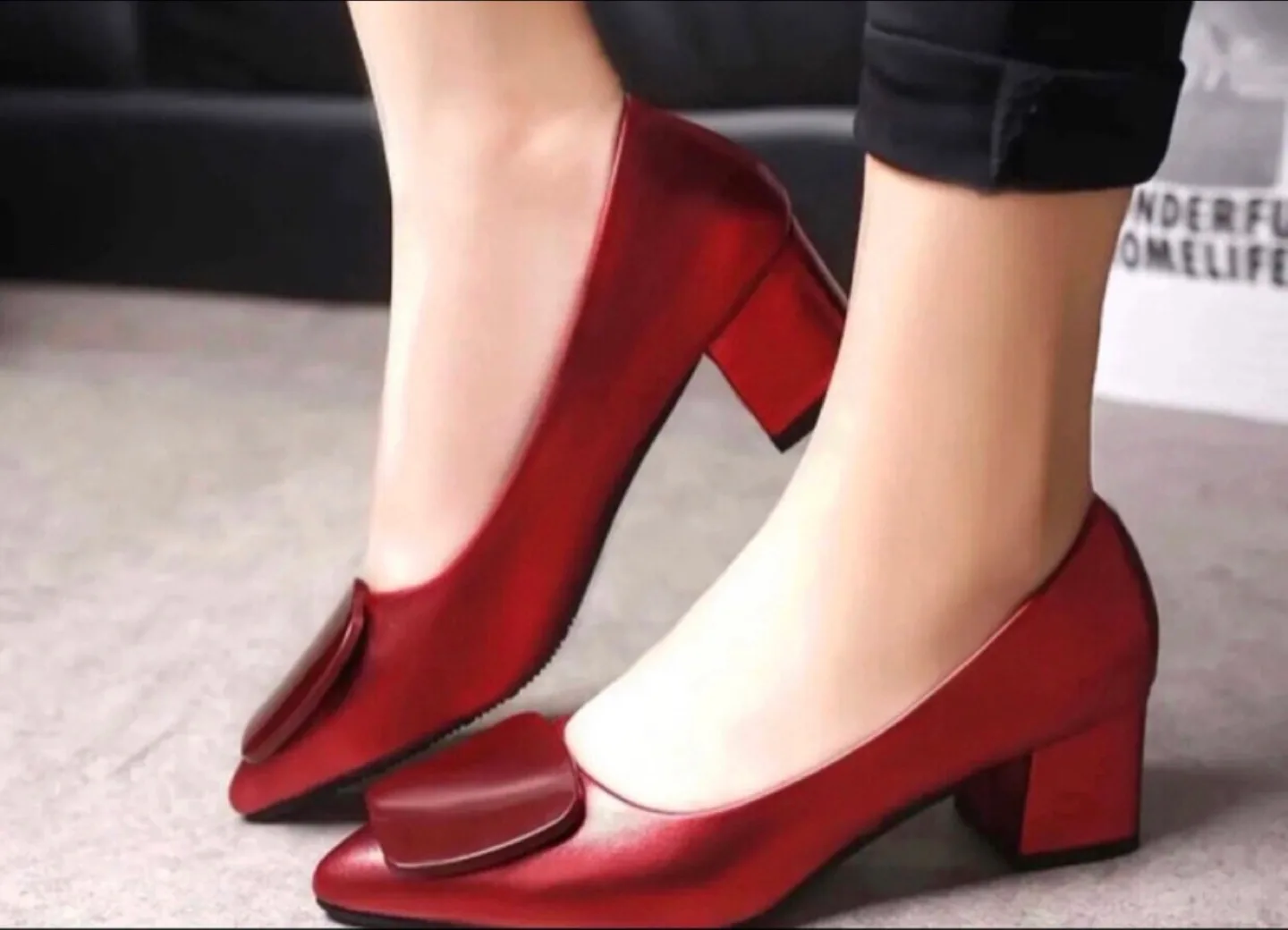 Only black left. Block Heel Pumps thumbnail