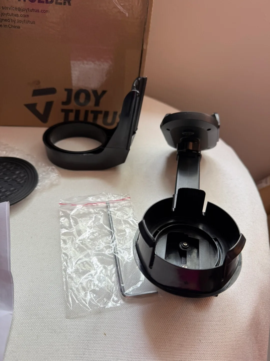 JOY TUTUS Car Phone Mount and Cup Holder image indicator(9)