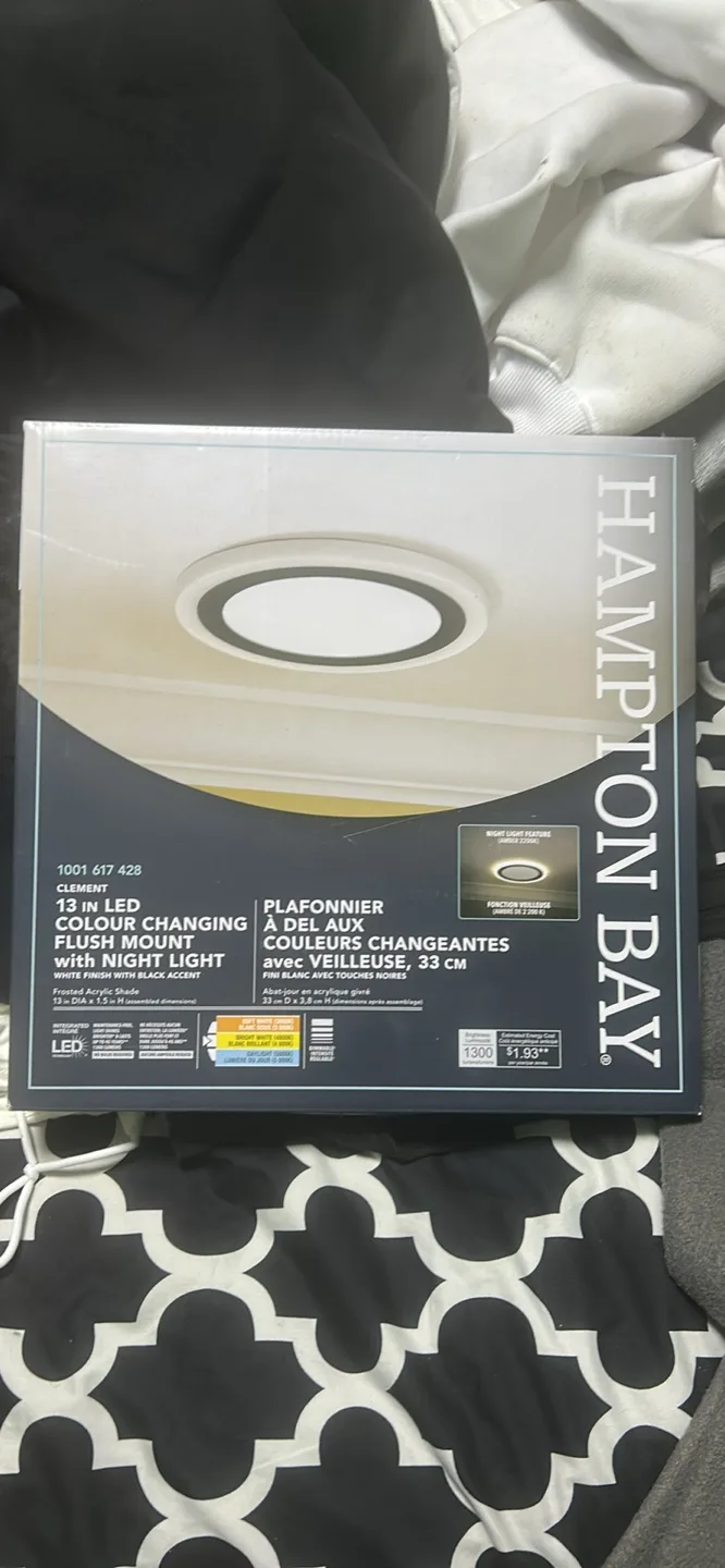 Hampton Bay ceiling light thumbnail