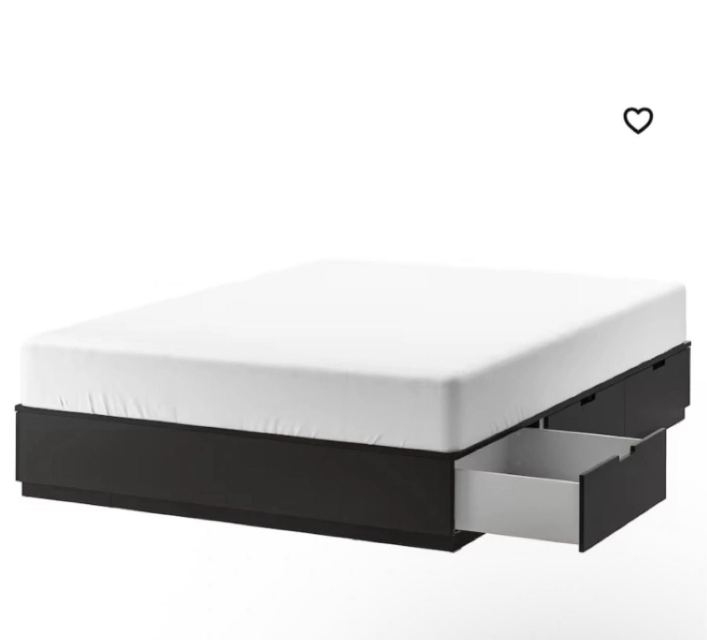 IKEA NORDLI King Bed Frame with Storage