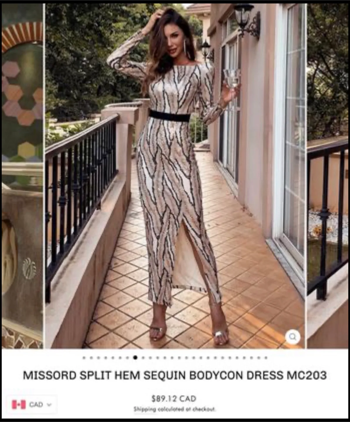 Missord Sequin Bodycon Dress thumbnail