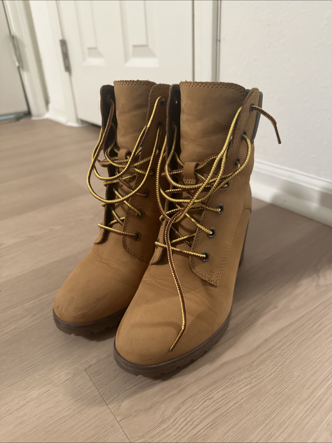 Timberland Tan Heeled Boots