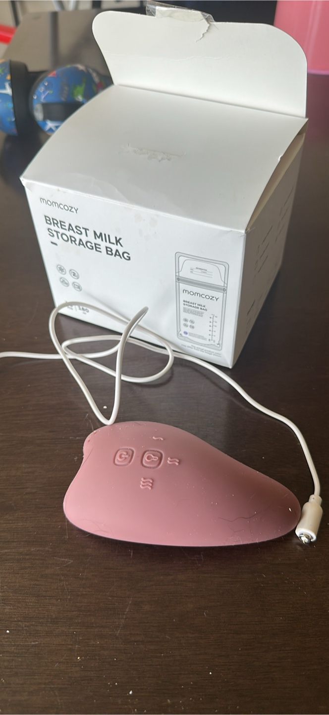 Momcozy Breast Milk Storage Kit + lactation heat massage