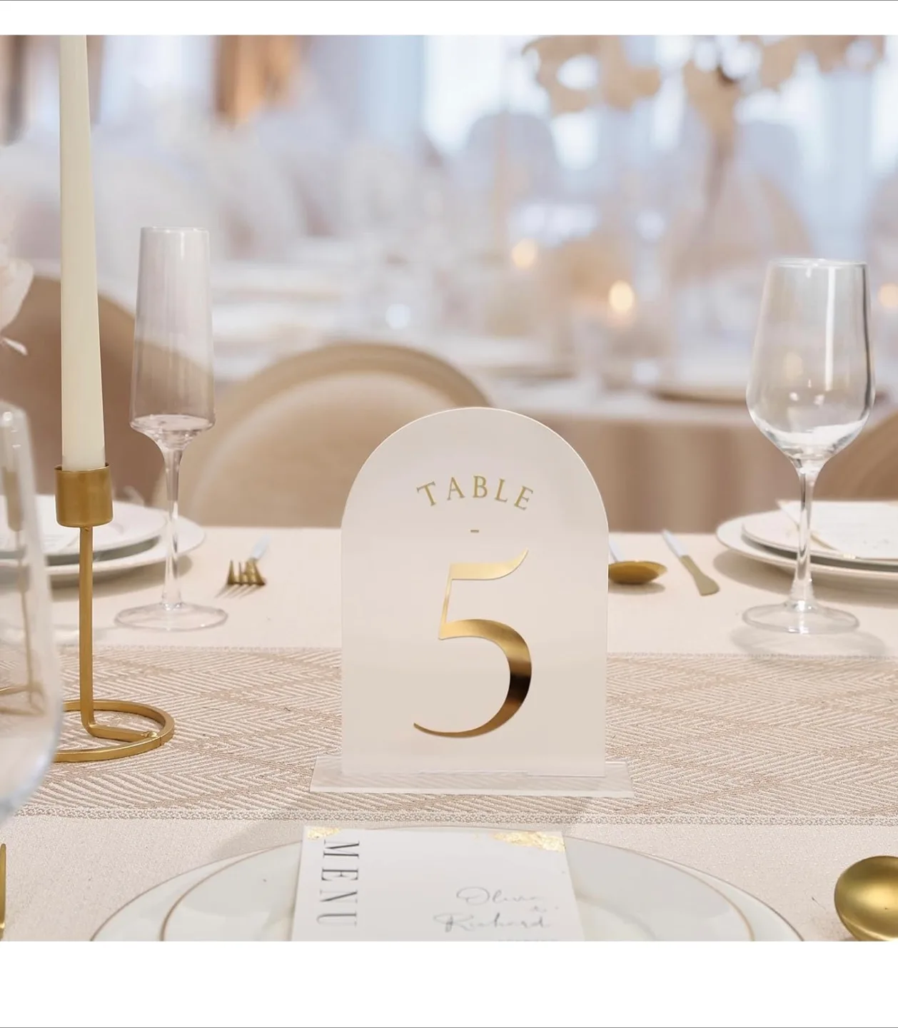 Elegant Table Number Holders image indicator(2)