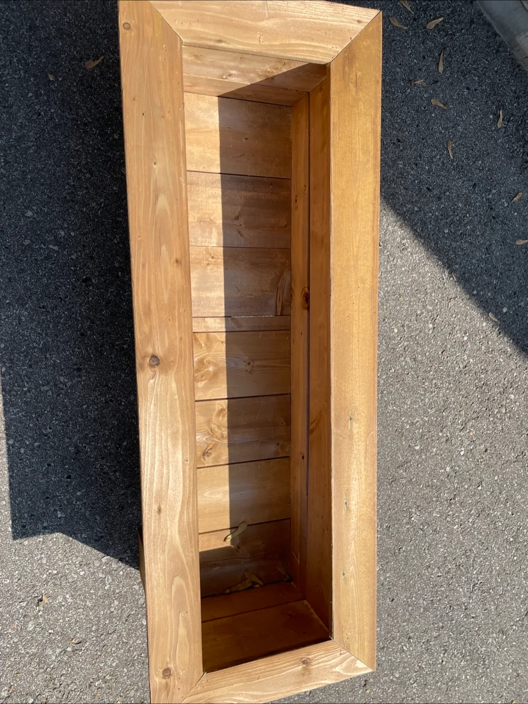 Wooden planter box image indicator(2)