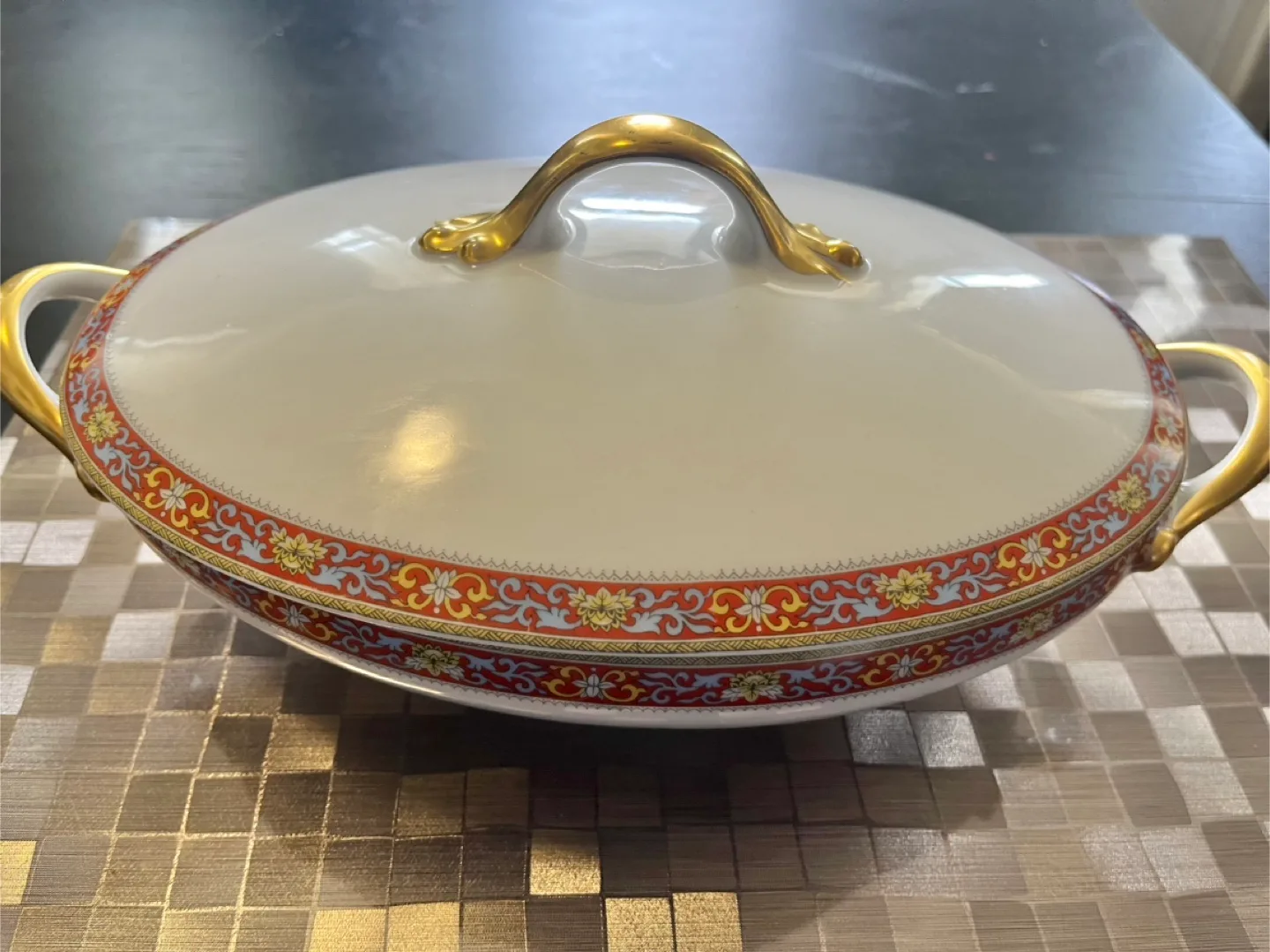 Limoges France Covered Oval Dish image indicator(2)