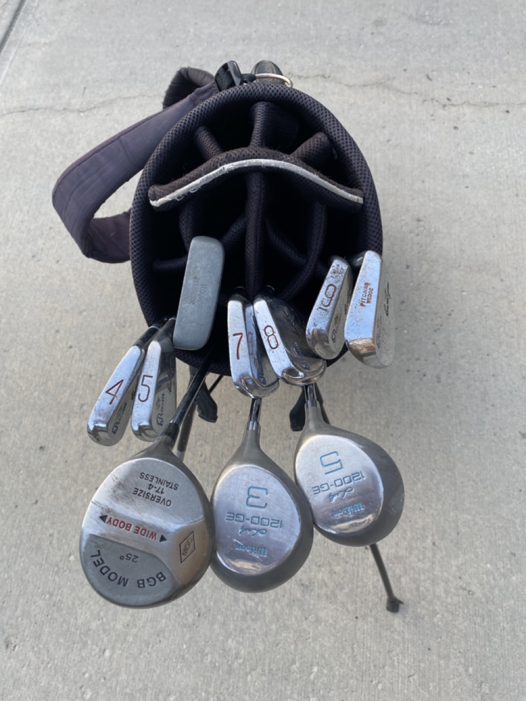 Golf Clubs and Golf Bag