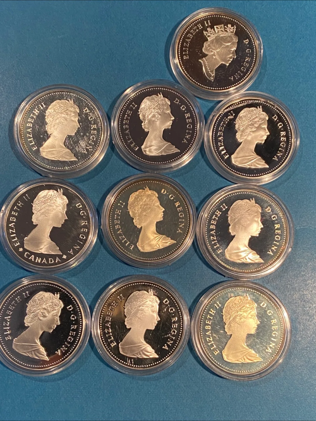 Canada Silver Dollar Coin , set of 10 coins thumbnail