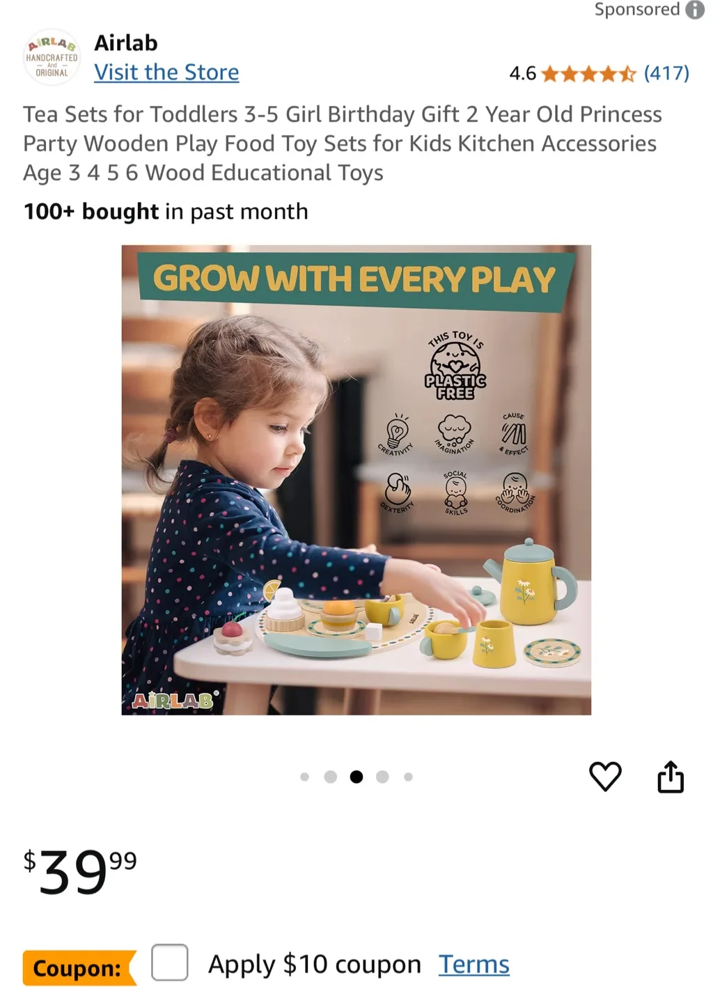 19 pieces AirLab Afternoon Tea Set Toy image indicator(10)