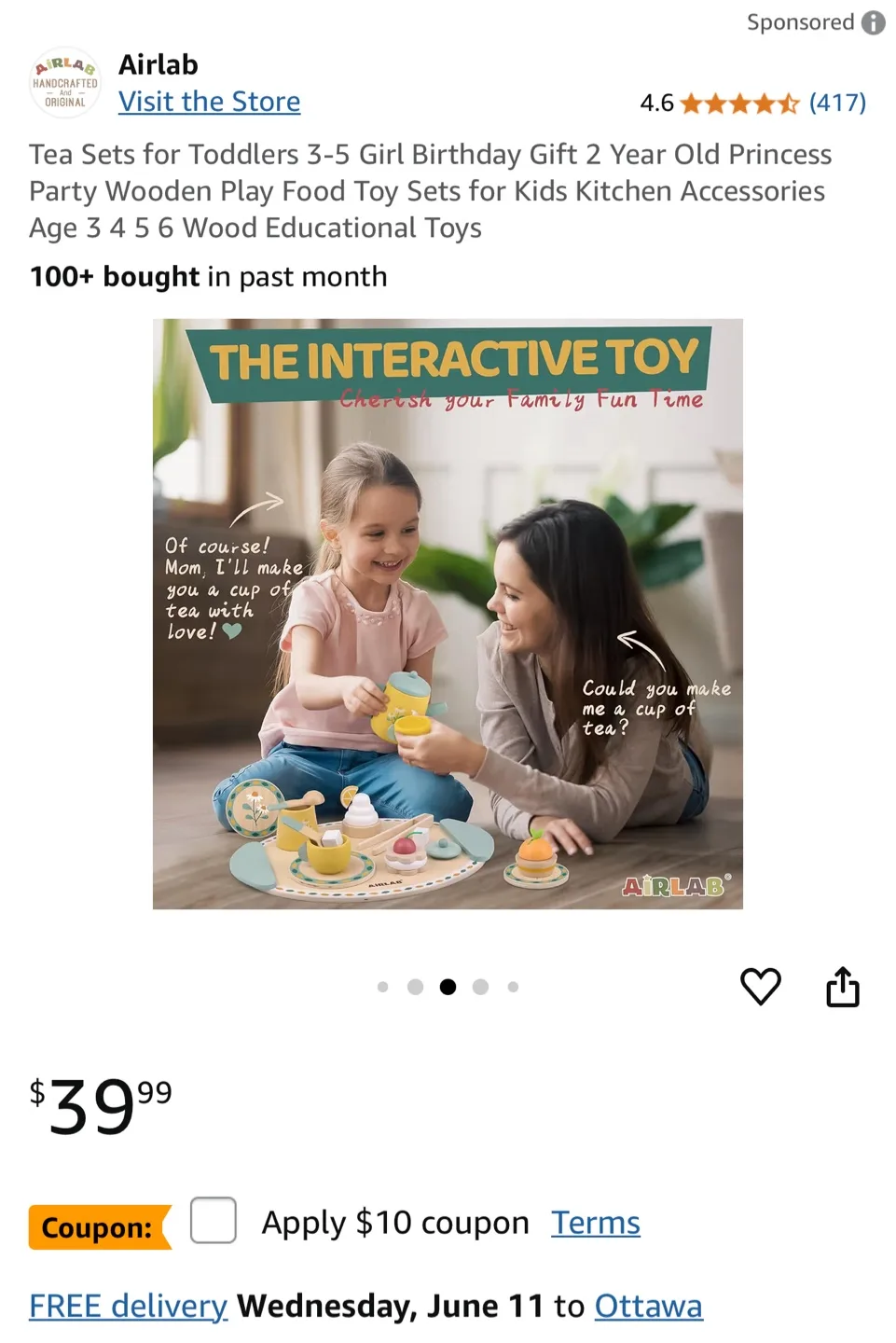 19 pieces AirLab Afternoon Tea Set Toy image indicator(9)