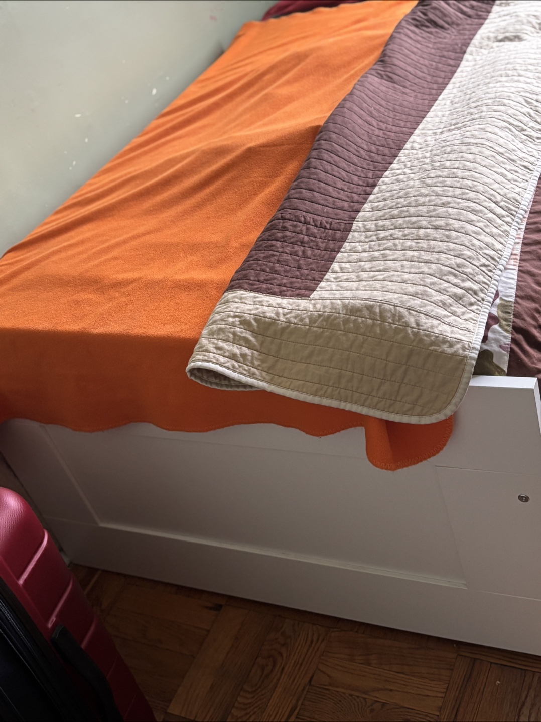 Twin White Bed Frame with Storage Drawers - photo 2