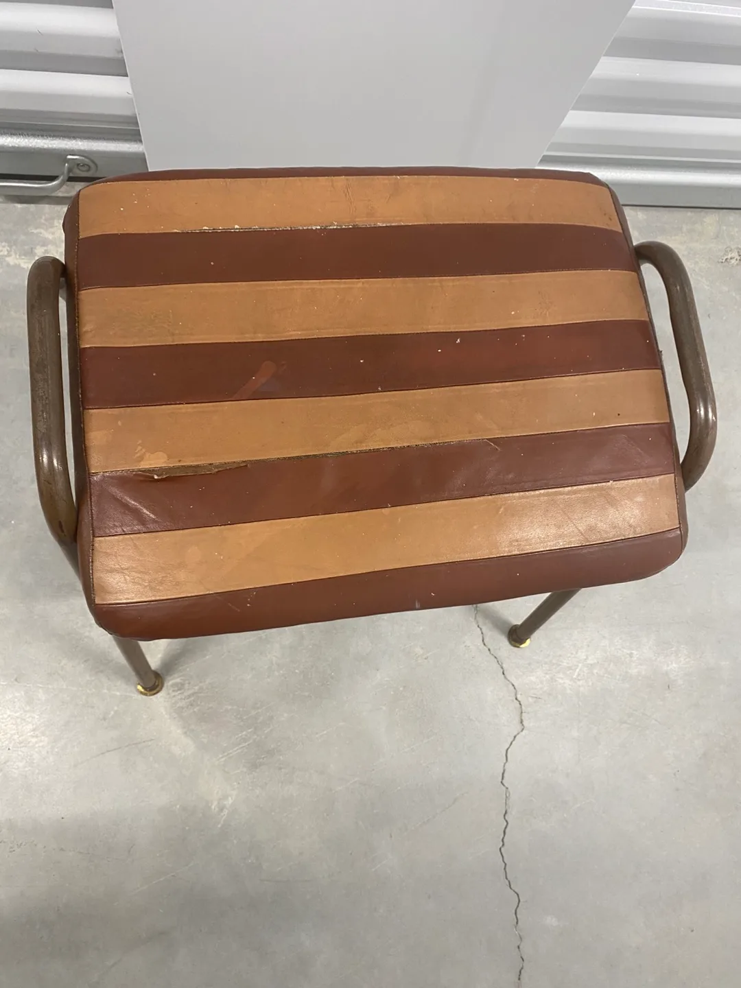 Vintage Striped Stool image indicator(2)