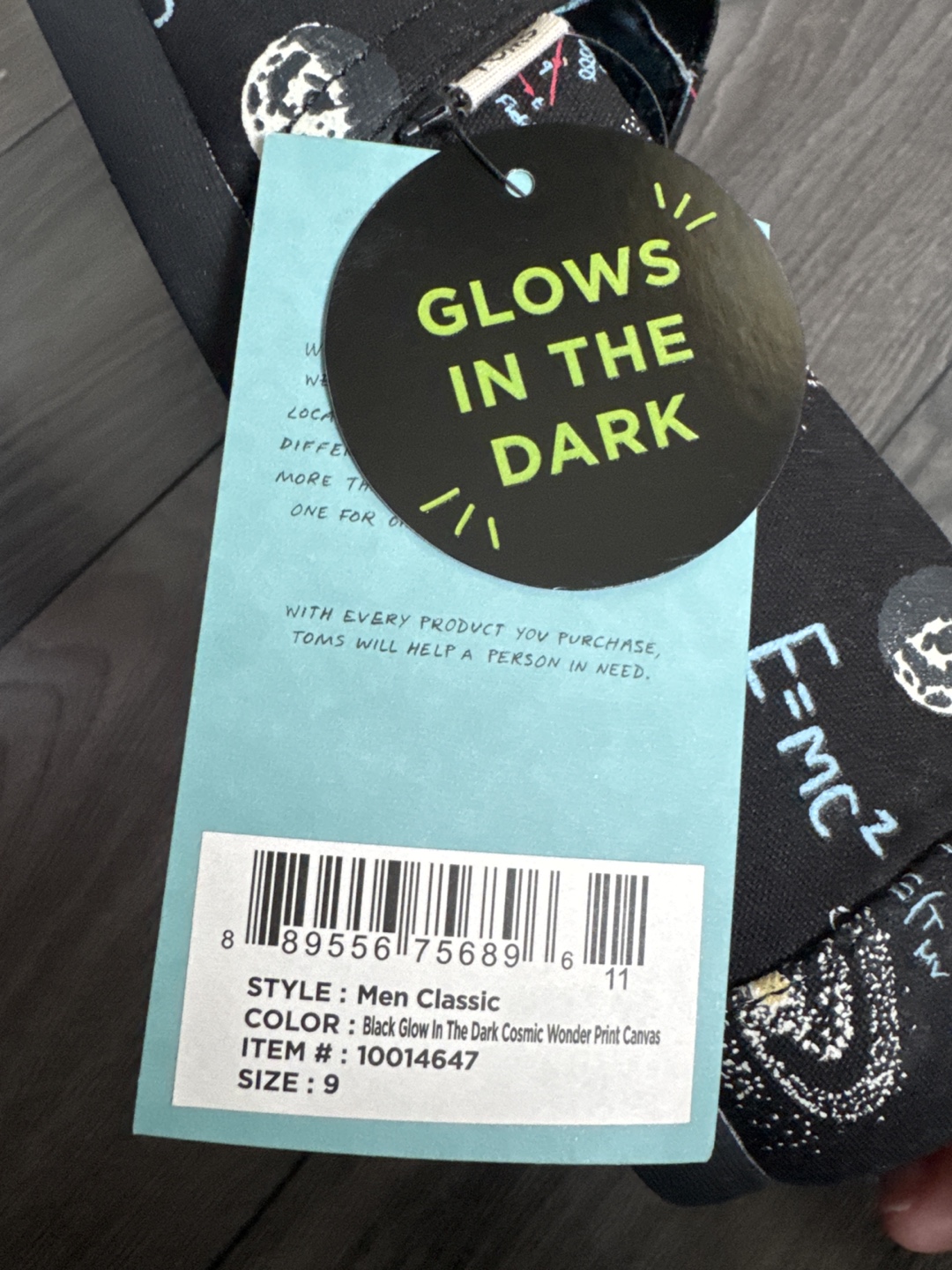 TOMS Glow in the Dark Cosmic Wonder Print Shoes - photo 2