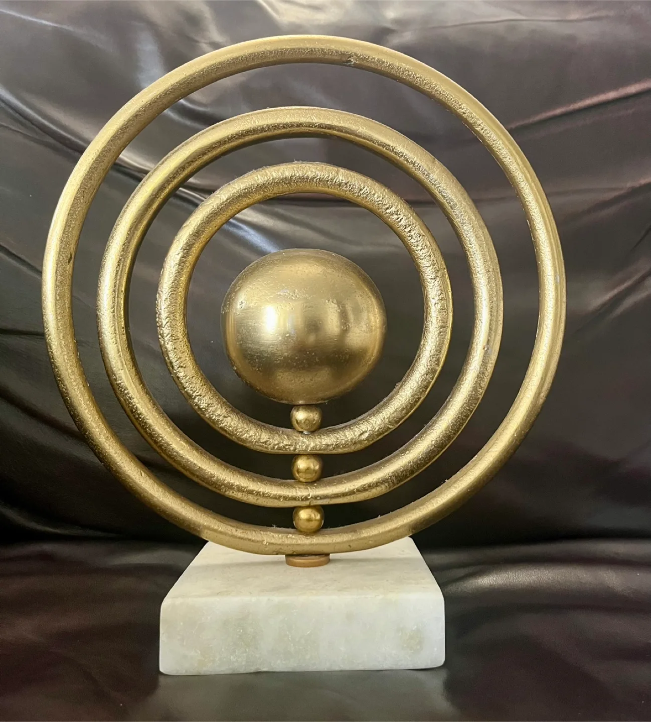 Golden Sphere Sculpture thumbnail