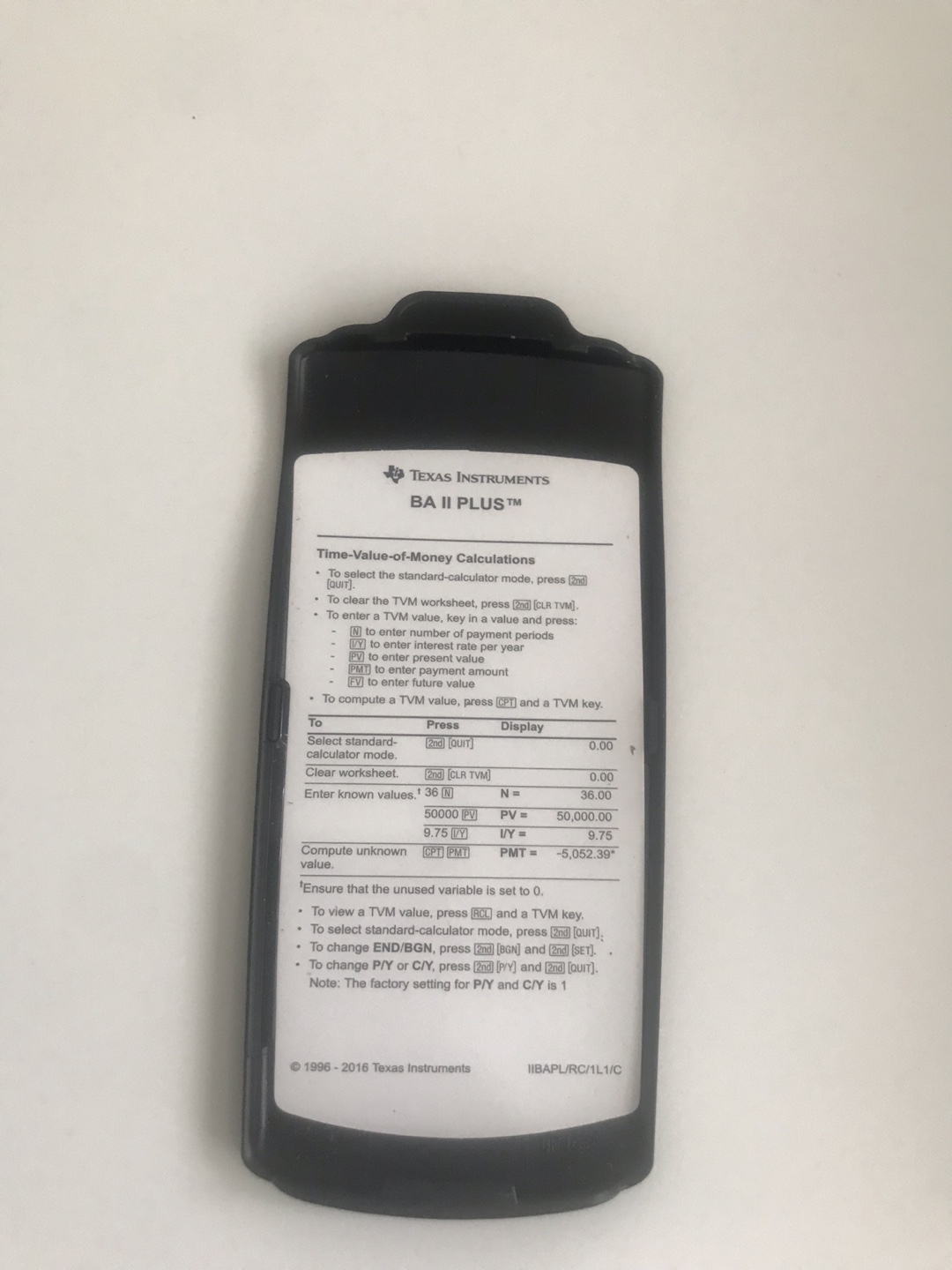 Texas Instruments BA II Plus Calculator - photo 3