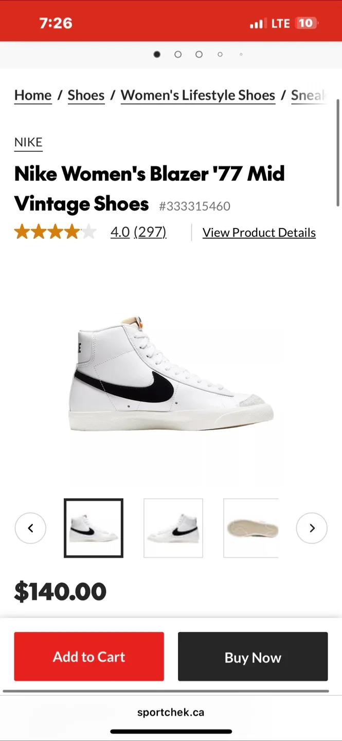 Nike Blazer '77 Mid Vintage - Size 8 BRAND NEW image indicator(4)