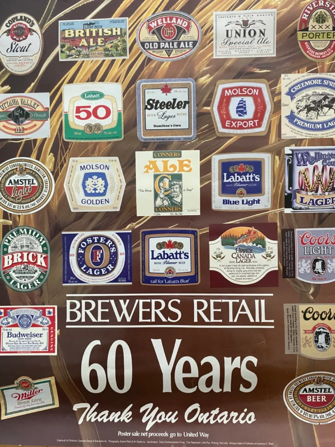 Brewers Retail 60th Anniversary Poster 1987 image indicator(3)