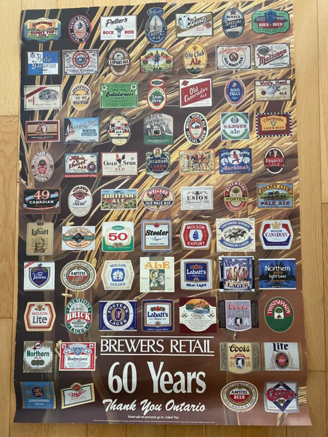 Brewers Retail 60th Anniversary Poster 1987 image indicator(2)
