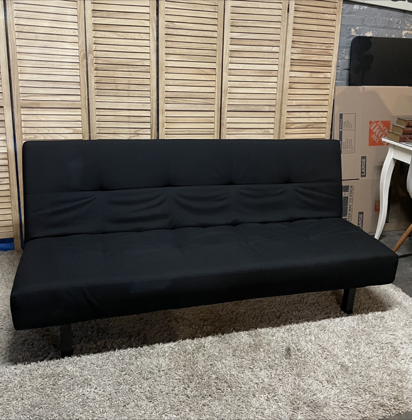 Black Futon Sofa Bed - photo 2