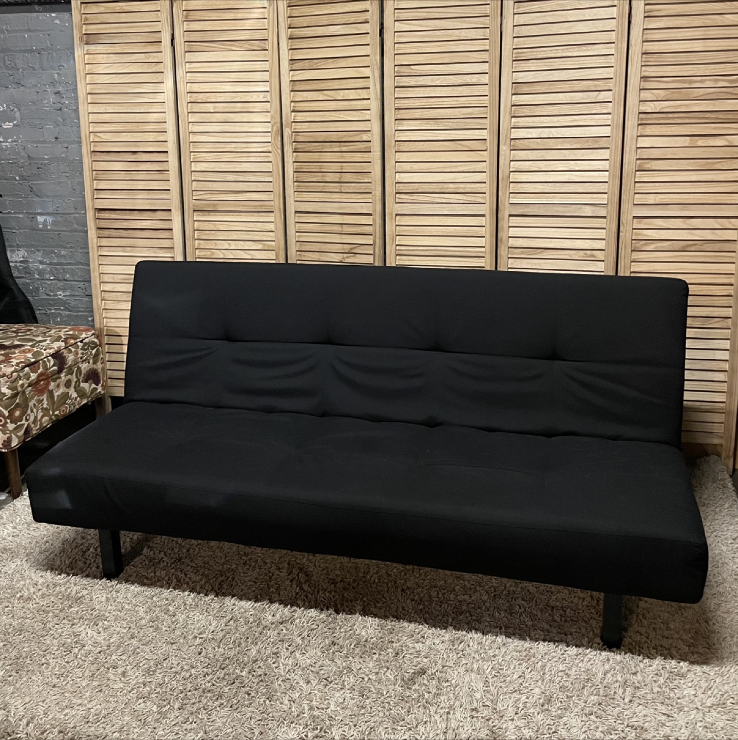 Black Futon Sofa Bed - photo 3