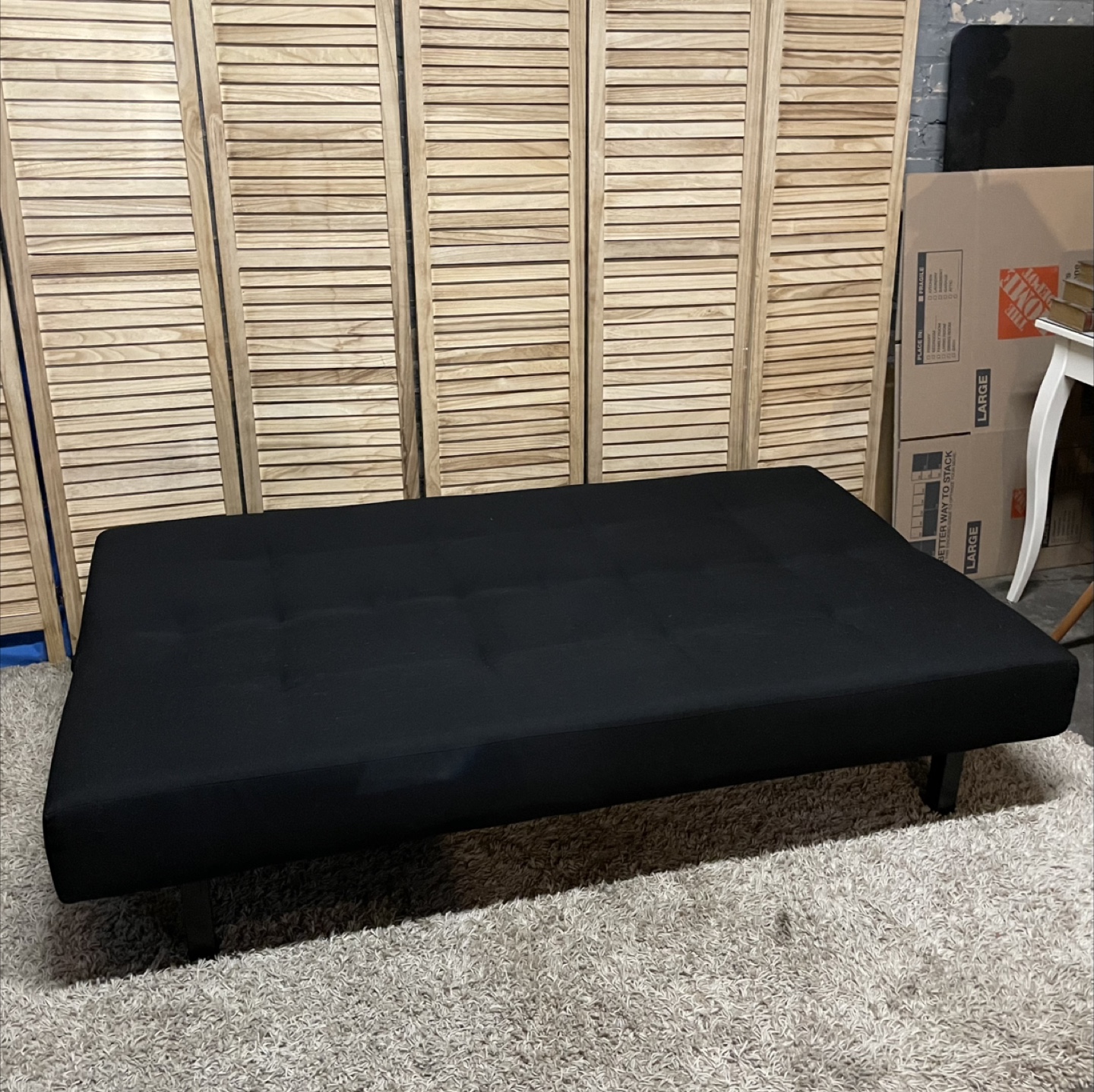 Black Futon Sofa Bed - photo 4