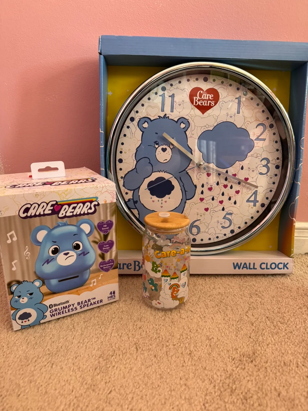 Care Bears Bundle - Speaker, Clock, and Glass thumbnail