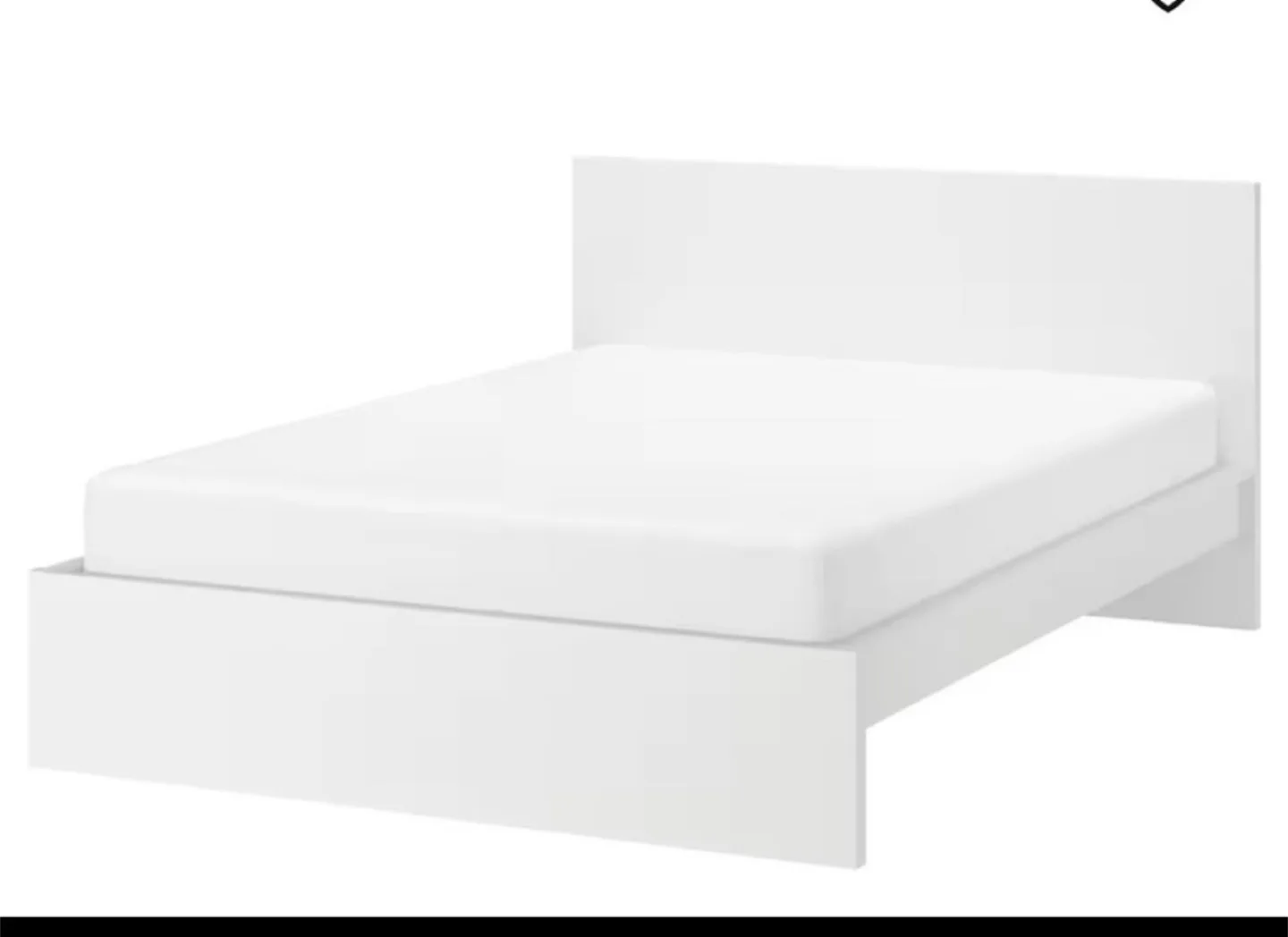 Malm- Ikea queen bed with a gently used mattress thumbnail