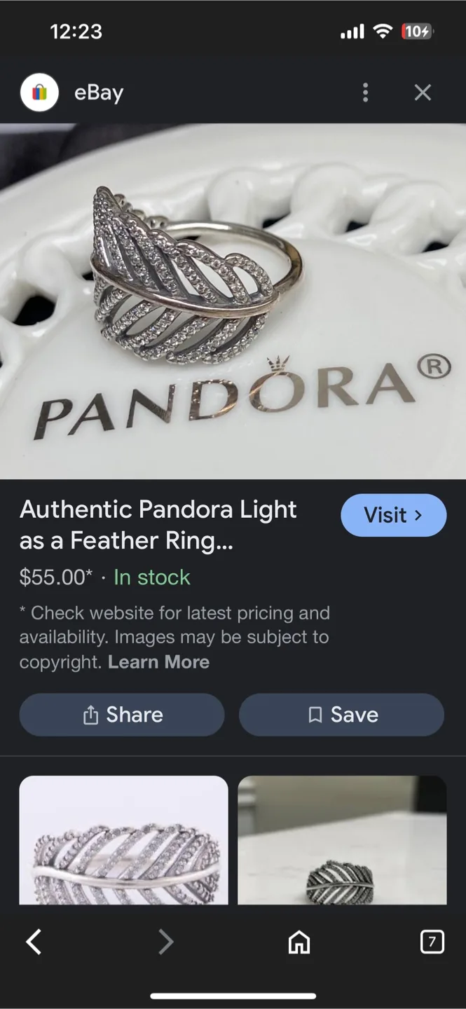 Pandora Light as a Feather Ring image indicator(2)