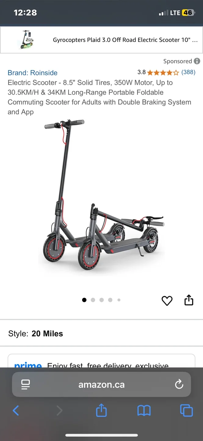 Still working Electric Scooter for parts thumbnail