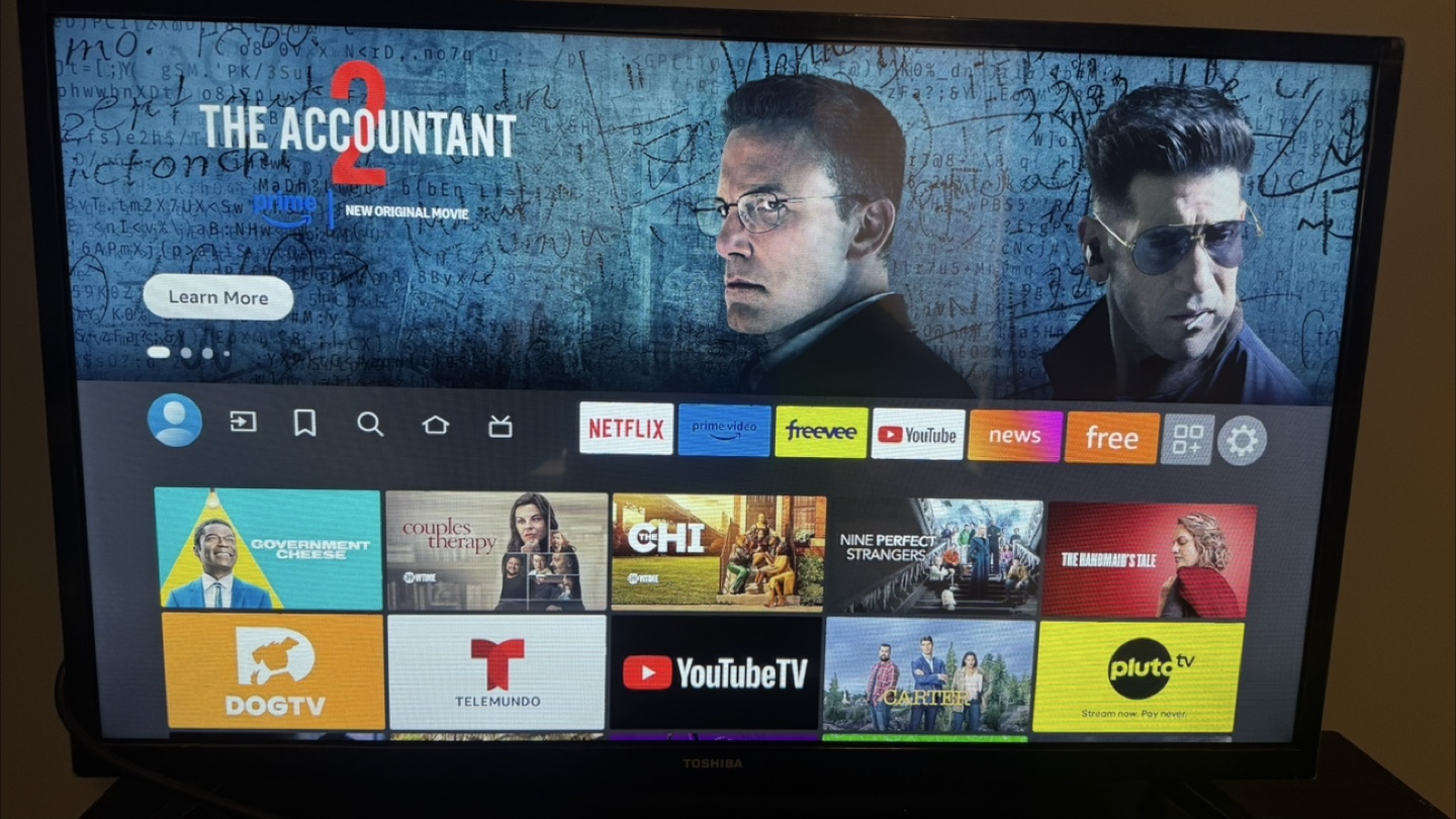 32”  Toshiba Smart TV with Soundbar and Remotes - photo 2