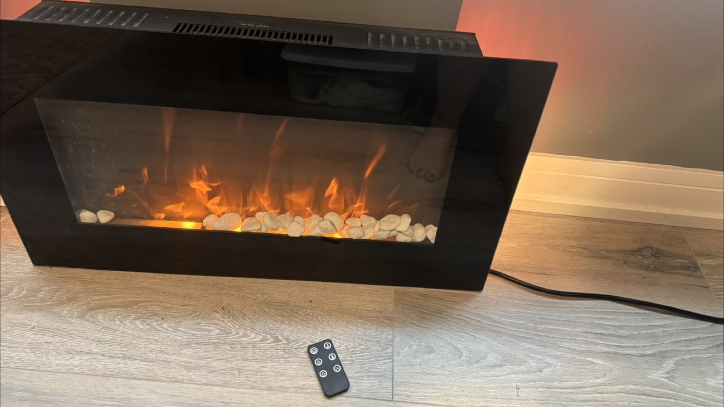 Electric Fireplace with Remote