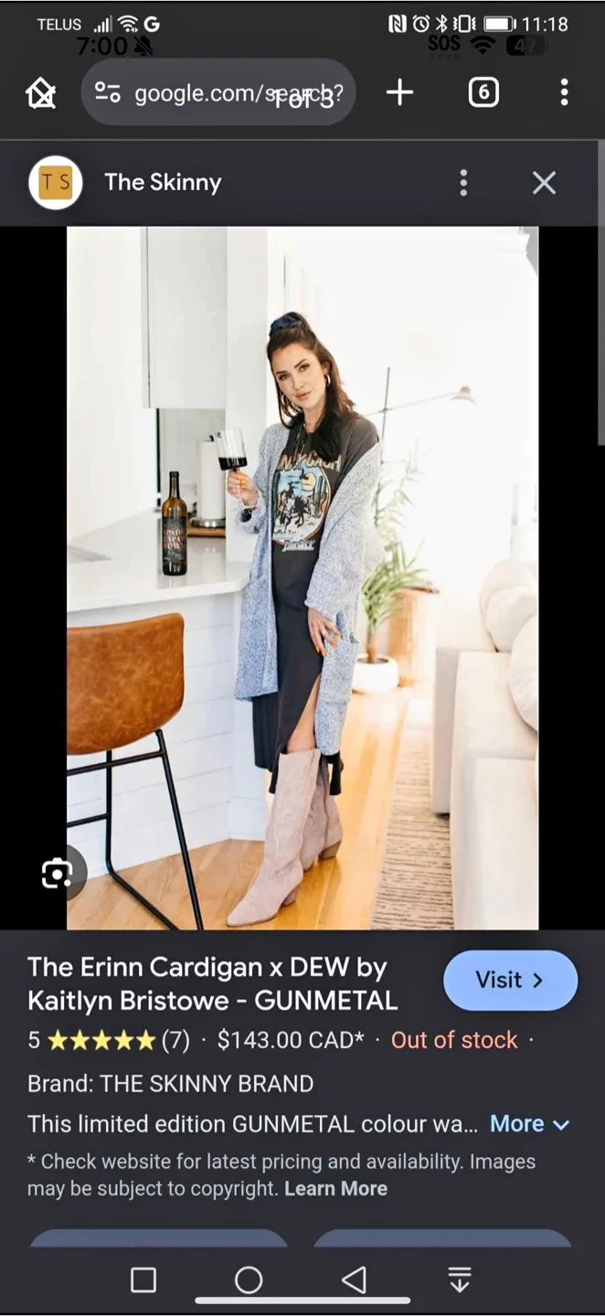 Brand new Kaitlyn Bristowe Erin cardigan thumbnail